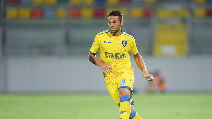 FROSINONE, ITALY - AUGUST 09:  Camillo Ciano of Frosinone Calcio in action during the Pre-Season Friendly match between Frosinone Calcio and Real Betis on August 9, 2018 in Frosinone, Italy.  (Photo by Francesco Pecoraro/Getty Images) 