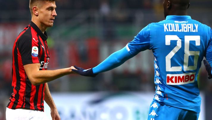 Krzysztof Piatek e Kalidou Koulibaly (credits: GETTY images) 