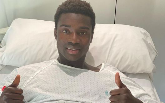 Moussa Wague in ospedale Moussa Wague in ospedale