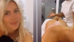VIDEO Wanda Nara, l’ultima di Lady Icardi: massaggio hot e lato B da urlo…