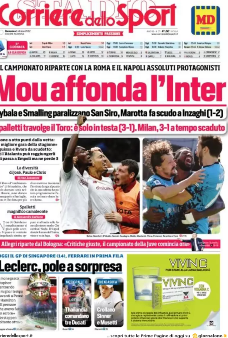 Disastro Inzaghi, Juve senza scuse – LE PRIME PAGINE / Gallery - immagine 3