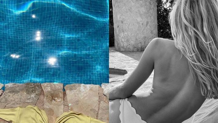 La fidanzata di de Ligt si spoglia in piscina: fan e wags della Juventus in delirio 