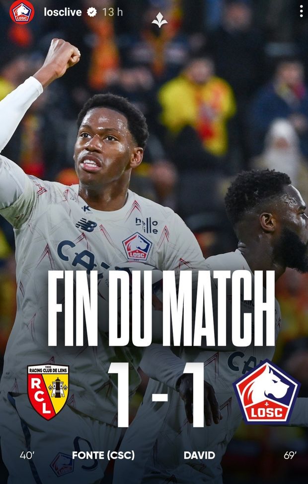 Derby pareggiato a Lens, esulta Jonathan David: 50 gol nel Lille, come Eden Hazard…- immagine 2