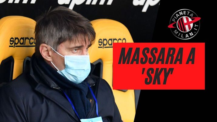 Le dichiarazioni di Frederic Massara (direttore sportivo AC Milan) a 'Sky' per le partite di Serie A 2021-2022 | Milan News (Getty Images) Frederic Massara AC Milan Serie A 2021-2022 Sky