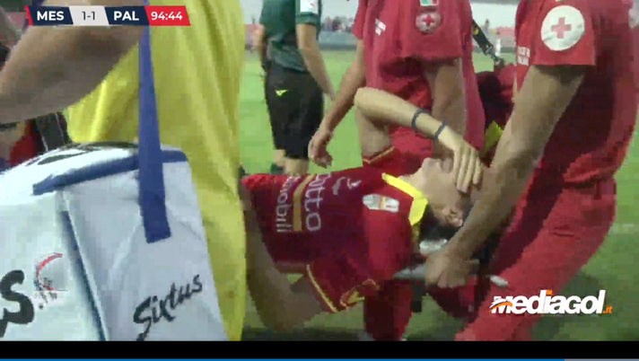 ACR Messina-Palermo, infortunio Matese: l’esito degli esami e i tempi di recupero 