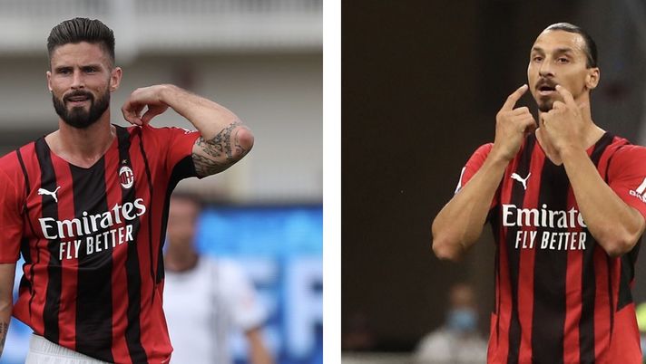 Giroud Ibrahimovic AC Milan