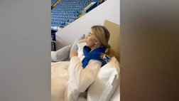 VIDEO / Chelsea, un letto a Stamford Bridge per vedere la partita