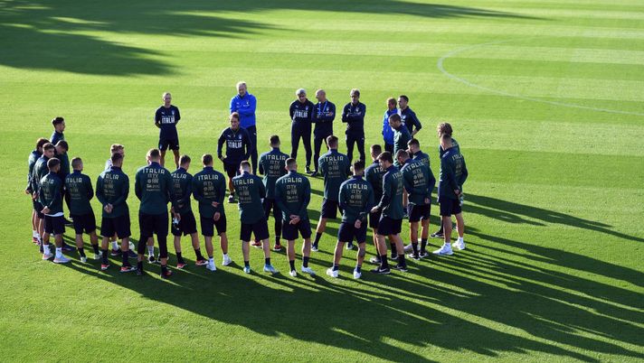 FLORENCE, ITALY - OCTOBER 07:  A general view during a Italy training session at Centro Tecnico Federale di Coverciano on June 7, 2019 in Florence, Italy.  (Photo by Claudio Villa/Getty Images) 