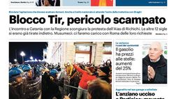Prima Pagina, Giornale di Sicilia: “Il Palermo ad Andria. E Filippi…”