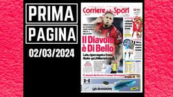 Prima pagina Corriere dello Sport: il Milan è Di Bello