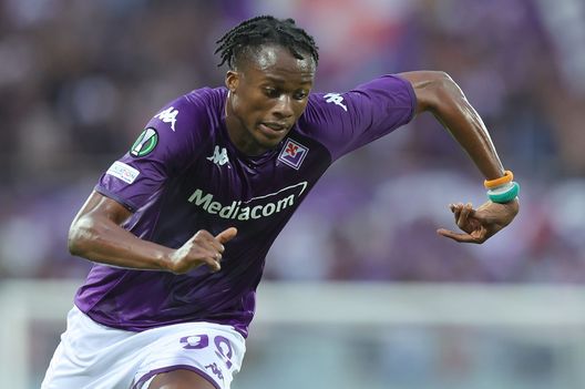 FLORENCE, ITALY - SEPTEMBER 08: Christian Michael Kouakou Kouamé of ACF Fiorentina in action during the UEFA Europa Conference League group A match between ACF Fiorentina and RFS Futbola skola at Stadio Artemio Franchi on September 8, 2022 in Florence, Italy (Photo by Gabriele Maltinti/Getty Images) Fiorentina, il differenziale non torna. Ma in difesa meglio di un anno fa- immagine 2