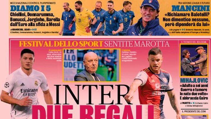 Prima Pagina, La Gazzetta dello Sport: “Inter, due regali per il bis” - immagine 1