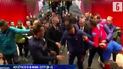 VIDEO Champions, spintoni e sputi: le immagini della rissa dopo Atletico-City