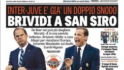 EDICOLA / GdS: Brividi a San Siro, Inter-Juve è già un doppio snodo. Bauza, out Icardi