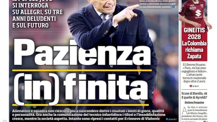 EDICOLA TS – Pazienza (in)finita: popolo Juve si interroga su Allegri - immagine 1