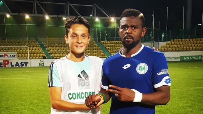 Patrice Feussi al termine di una gara Patrice Feussi al termine di una gara