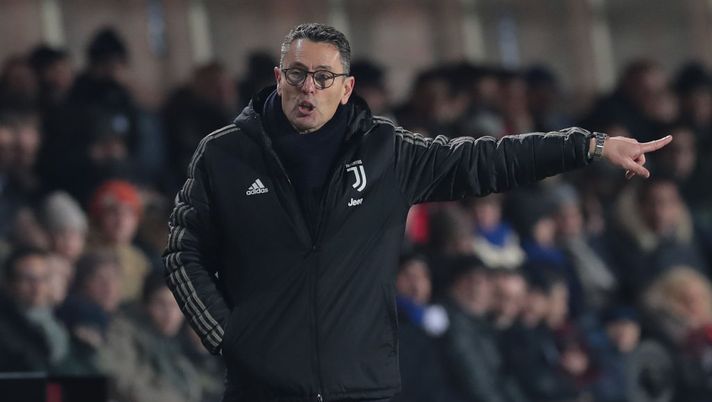 BERGAMO, ITALY - JANUARY 30: Juventus coach Marco Landucci gestures during the Coppa Italia match between Atalanta BC and Juventus at Stadio Atleti Azzurri d'Italia on January 30, 2019 in Bergamo, Italy. (Photo by Emilio Andreoli/Getty Images) Il vice di Allegri: “Morata è forte, per noi determinante! Dybala, Chiellini, Cuadrado…” - immagine 1