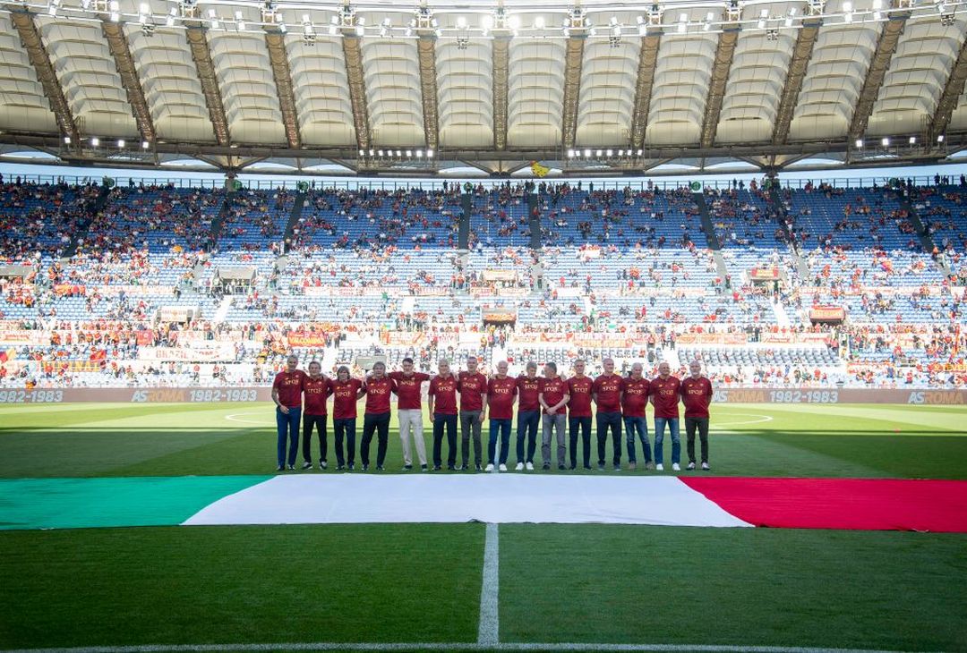 Roma, l’omaggio ai campioni d’Italia 82/83 – FOTO GALLERY - immagine 8