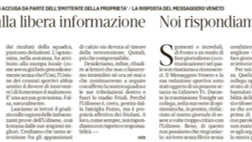 Solidarietà al Messaggero Veneto. La stampa è libera, anche se critica