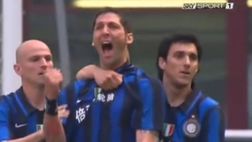 VIDEO / Inter-Cagliari 2-1 (27/4/2008): si vola verso lo scudetto con Cruz e Matrix