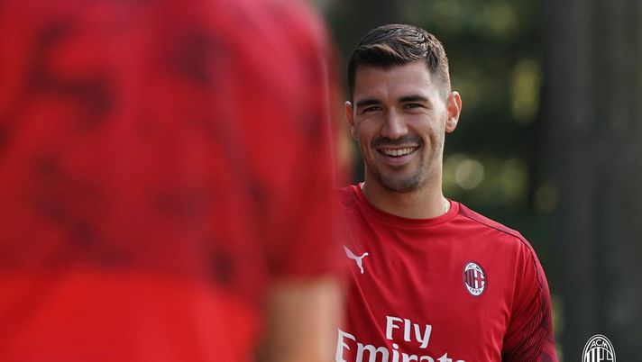 Alessio Romagnoli a Milanello, foto @acmilan Alessio Romagnoli a Milanello, foto @acmilan