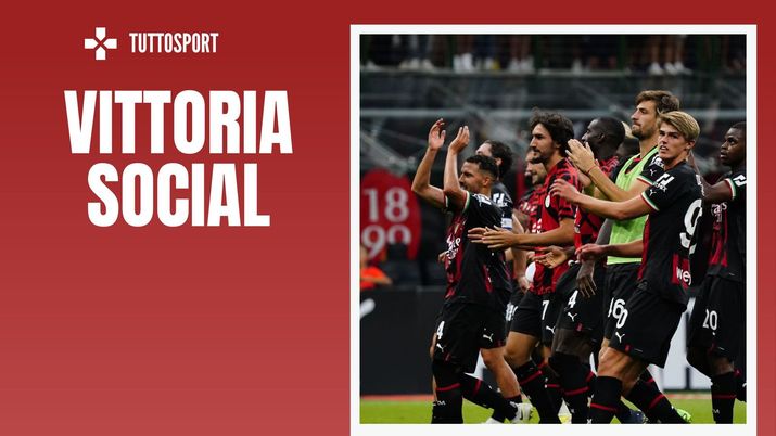 Milan, l'entusiasmo social dopo il 4-2 all'Udinese (Getty Images)