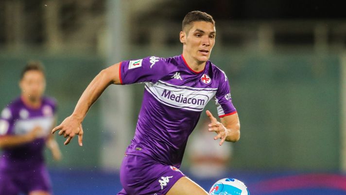 GERMOGLI PH: 13 AGOSTO 2021 FIRENZE STADIO ARTEMIO FRANCHI COPPA ITALIA FIORENTINA VS COSENZA NELLA FOTO MILENKOVIC 