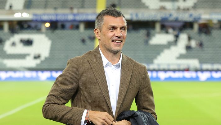 EMPOLI, ITALY - OCTOBER 01: Paolo Maldini of AC Milan looks on prior to the Serie A match between Empoli FC and AC MIlan at Stadio Carlo Castellani on October 1, 2022 in Empoli, Italy. (Photo by Gabriele Maltinti/Getty Images)