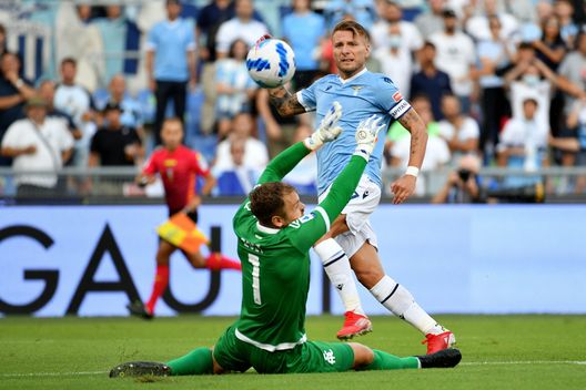Immobile in gol contro lo Spezia Immobile in gol contro lo Spezia