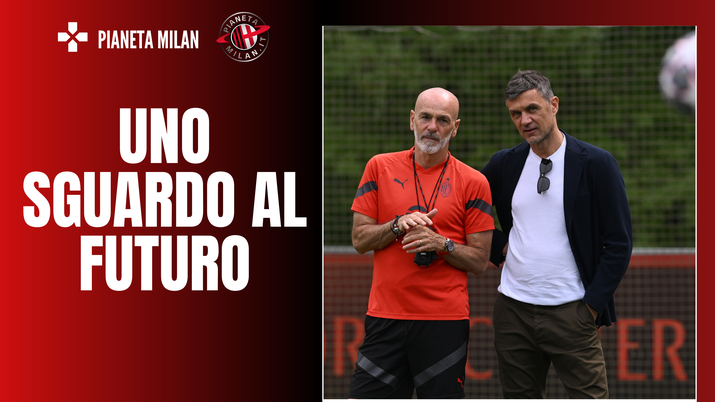 Stefano Pioli, allenatore, e Paolo Maldini, dirigente, del Milan