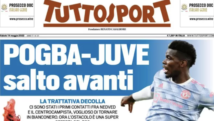Prima Pagina, Tuttosport: “Pogba-Juve, salto avanti. Spalletti, bufera continua”  prima pagina