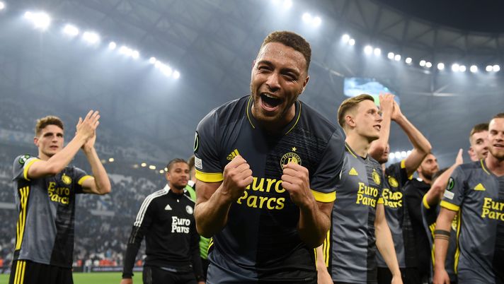 MARSEILLE, FRANCE - MAY 05: Cyriel Dessers of Feyenoord celebrates their sides victory in the UEFA Conference League Semi Final Leg Two match between Olympique Marseille and Feyenoord at Stade Velodrome on May 05, 2022 in Marseille, France. (Photo by Chris Ricco/Getty Images) Prossimi avversari, la Cremonese sta per piazzare tre colpi - immagine 1