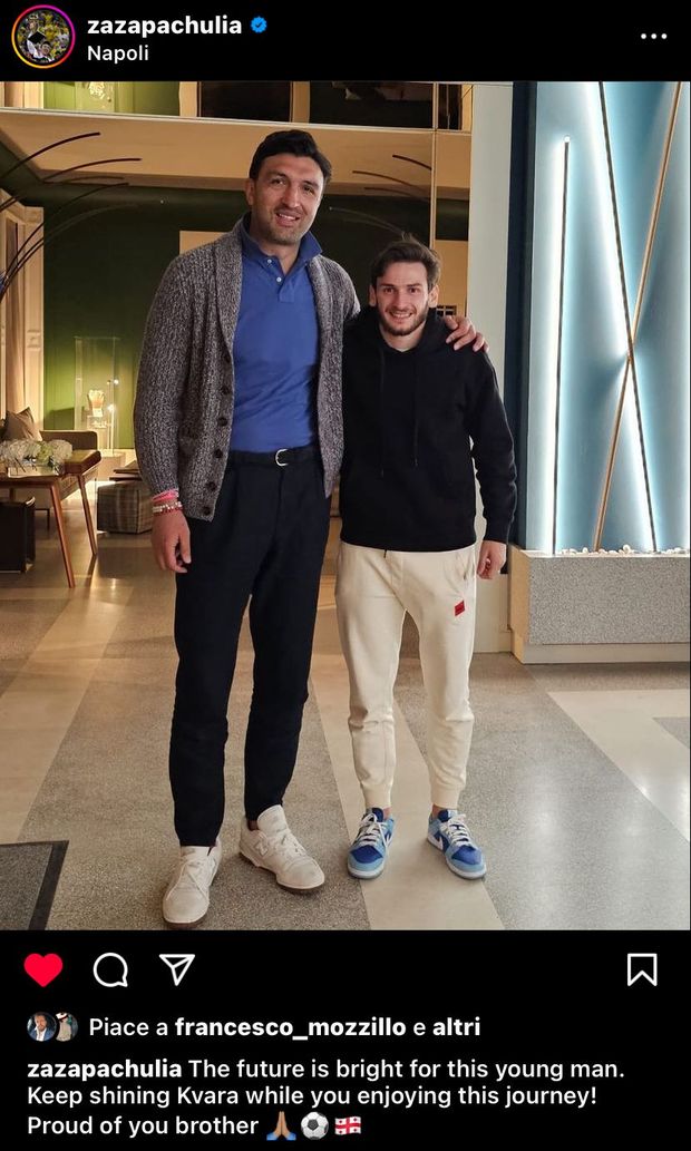 FOTO L’ex Nba innamorato di Kvaratskhelia: “Orgoglioso di te”- immagine 2
