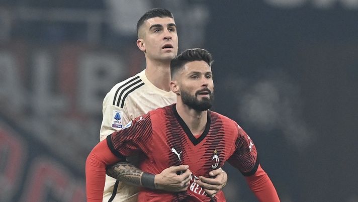 Olivier Giroud AC Milan Milan-Roma 3-1 Serie A 2023-2024