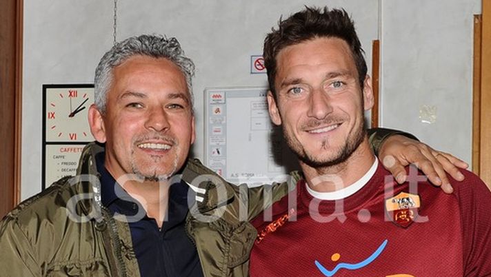 A Trigoria Baggio incontra Totti - immagine 1