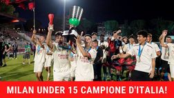 Milan Under-15, la festa scudetto dei ragazzi di Bertuzzo | VIDEO