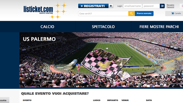 Palermo: disagi solo per alcuni tifosi a causa di un cambio di sistema informatico 