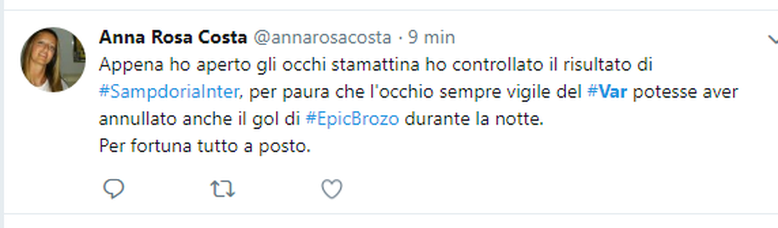 Sampdoria-Inter, il commento di Anna Sampdoria-Inter, il commento di Anna