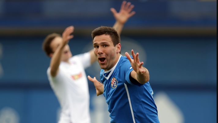 ZAGREB,CROATIA - MAY 17:  Jerko Leko of FC Dinamo Zagreb celebrates during the Croatian Prva HNL Liga match between FC Dinamo Zagreb and FC Hajduk Split at the Maksimir Stadium on May. 17, 2014 in Zagreb, Croatia. (Photo by Damir Sencar/EuroFootball/Getty Images) 