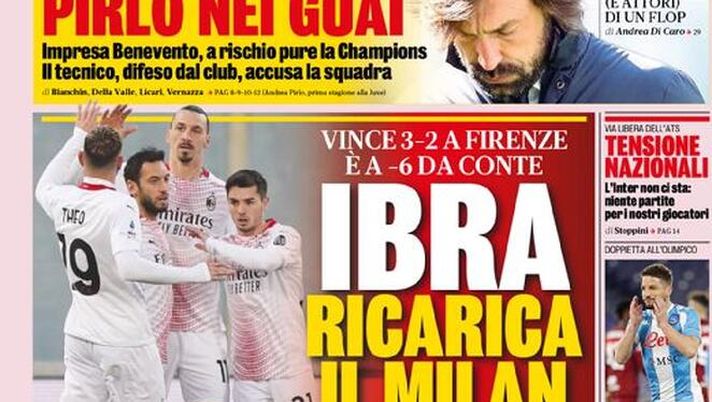 La Gazzetta dello Sport, la prima pagina di oggi, lunedì 22 marzo 2021 La Gazzetta dello Sport, la prima pagina di oggi, lunedì 22 marzo 2021