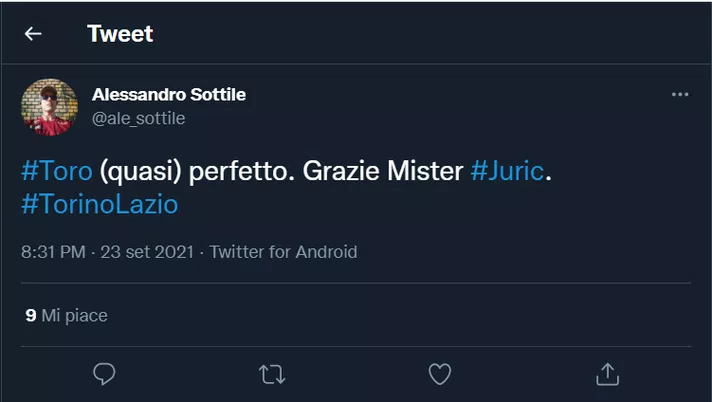 Torino-Lazio 1-1, le reazioni sui social: &#8220;Granata quasi perfetti, grazie Juric&#8221;