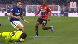 VIDEO Milan-Inter, ahi Maignan! Riguarda il brutto fallo di Lautaro Martinez