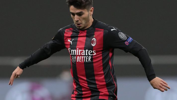 Brahim Díaz (attaccante AC Milan) in azione durante Milan-Sparta Praga 3-0 (Europa League 2020-2021) | AC Milan News (Getty Images) 