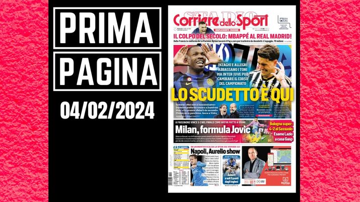 Prima pagina Corriere dello Sport: Milan formula Jovic