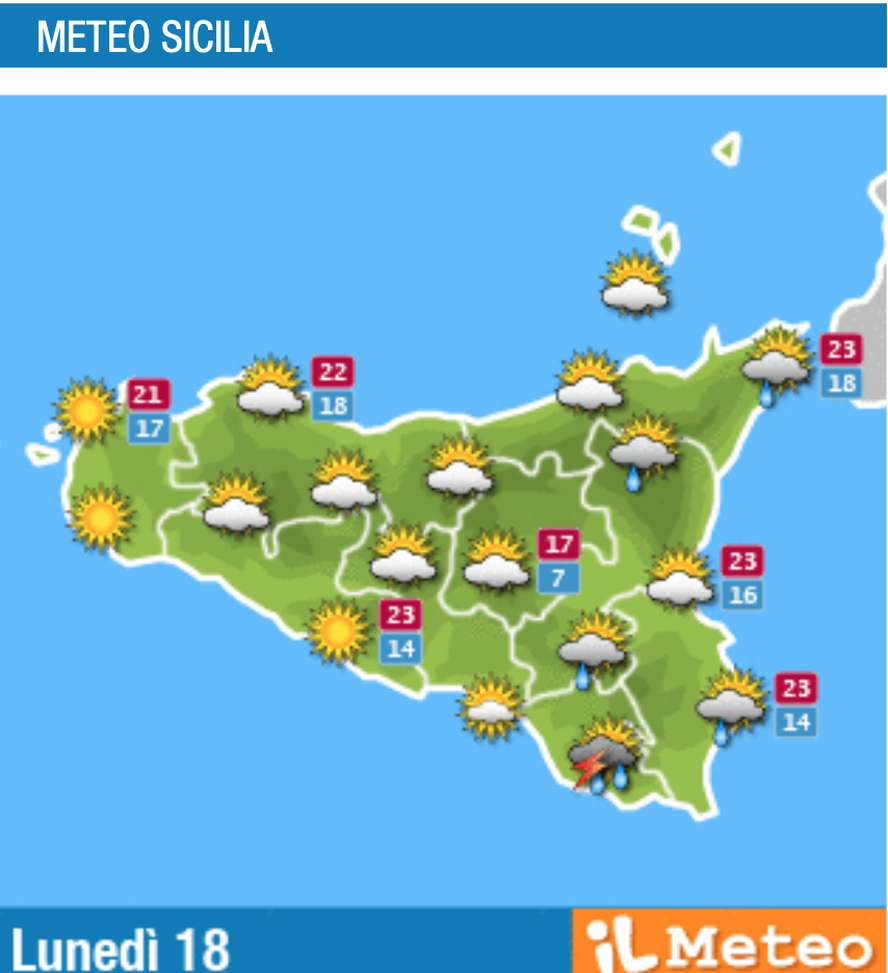 Meteo, Palermo: nubi sparse e pioggia assente, le previsioni di lunedì 18 ottobre - immagine 1