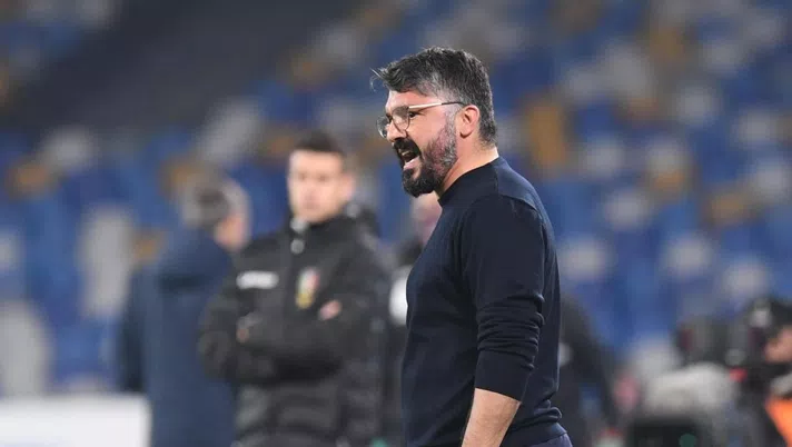 NAPLES, ITALY - DECEMBER 23: Gennaro Gattuso  of Napoli during the Serie A match between SSC Napoli and Torino FC at Stadio Diego Armando Maradona on December 23, 2020 in Naples, Italy. (Photo by SSC NAPOLI/SSC NAPOLI via Getty Images)