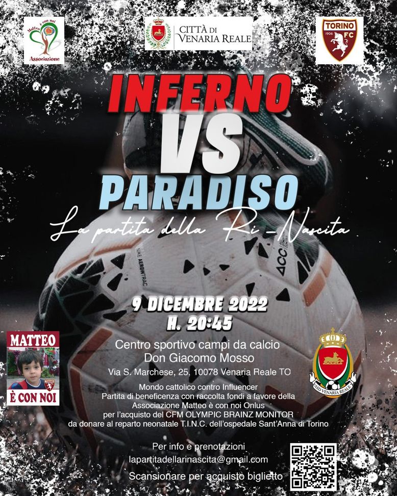 Sacerdoti contro influencer: a Venaria il match benefico a tinte granata- immagine 2