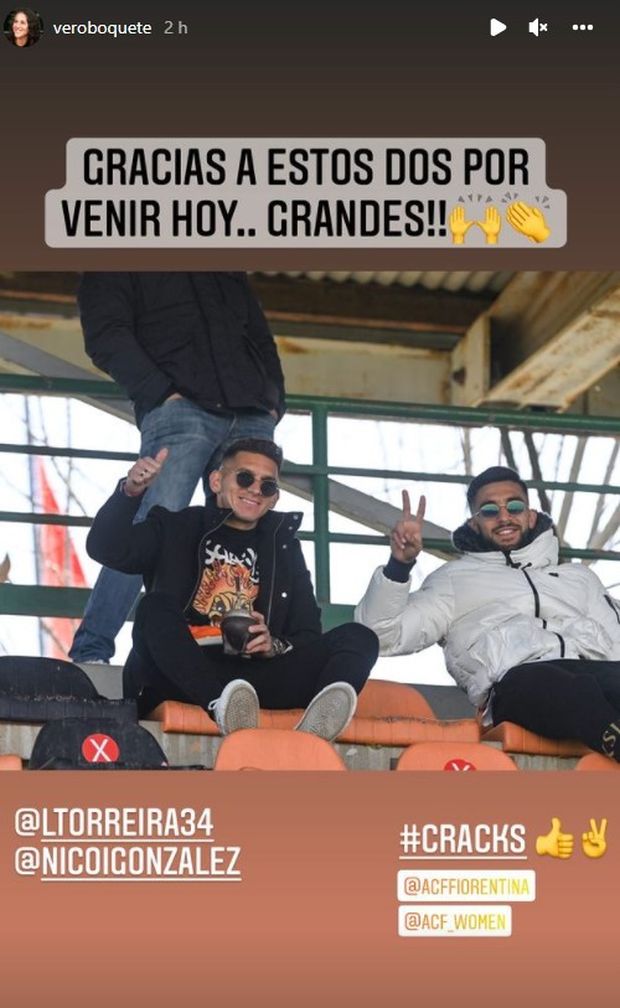 Torreira e Gonzalez a tifare la Femminile, Boquete ringrazia: “Grandi!” (FOTO)- immagine 2