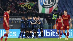 Inter 45′ da paura e Roma al tappeto all’Olimpico