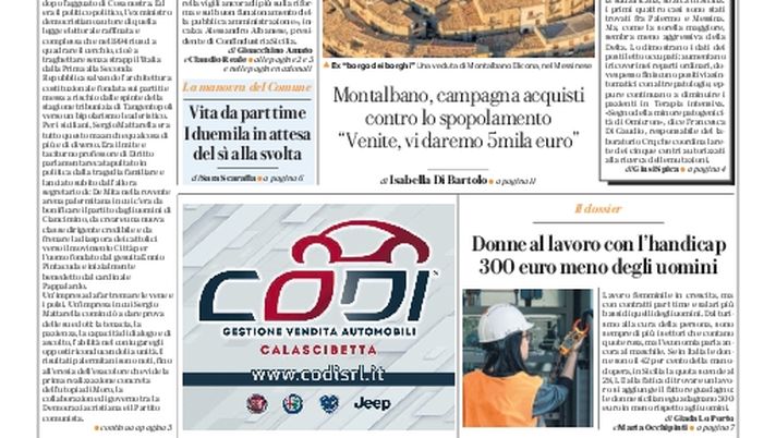 Prima Pagina, La Repubblica-Palermo: “La Sicilia applaude Mattarella”  Prima Pagina, La Repubblica-Palermo: “La Sicilia applaude Mattarella” - immagine 1